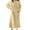 Yellow, variant on Blmnix Flannel Nightgowns for Women Long Sleeve Warm Plus Size Fleece Sleepwear V-Neck Oversized Blue Sleep Dress