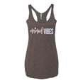 thumbnail image 2 of Mermaid Vibes Cute Shimmer | Womens Fashion Premium Tri-Blend Racerback Tank Top, Brown, Large, 2 of 3