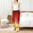 thumbnail image 4 of Rateoe Red Gold Glitter Pattern Women’s Ultra-Soft Comfy Pajama Lounge Pants Sleepwear,Comfortable Lounge Wear,lightweight Pajamas, Casual Home Wear-Medium, 4 of 6