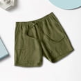 thumbnail image 4 of Mens Shorts Clearance! SNOWSONG Men's Casual Solid Color Tie-Dye Beach Shorts Cotton Linen Sports Shorts, Gym Shorts Men Plus Size Shorts Mens Shorts Casual, Clearance Sale Army Green XL, 4 of 4