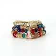 thumbnail image 1 of Nvzi Pulseras de cuentas apilables bohemias, brazaletes de cuentas multicapa elásticos, juego de pulseras con dijes, joyería multicolor, estilo B, 1 of 5