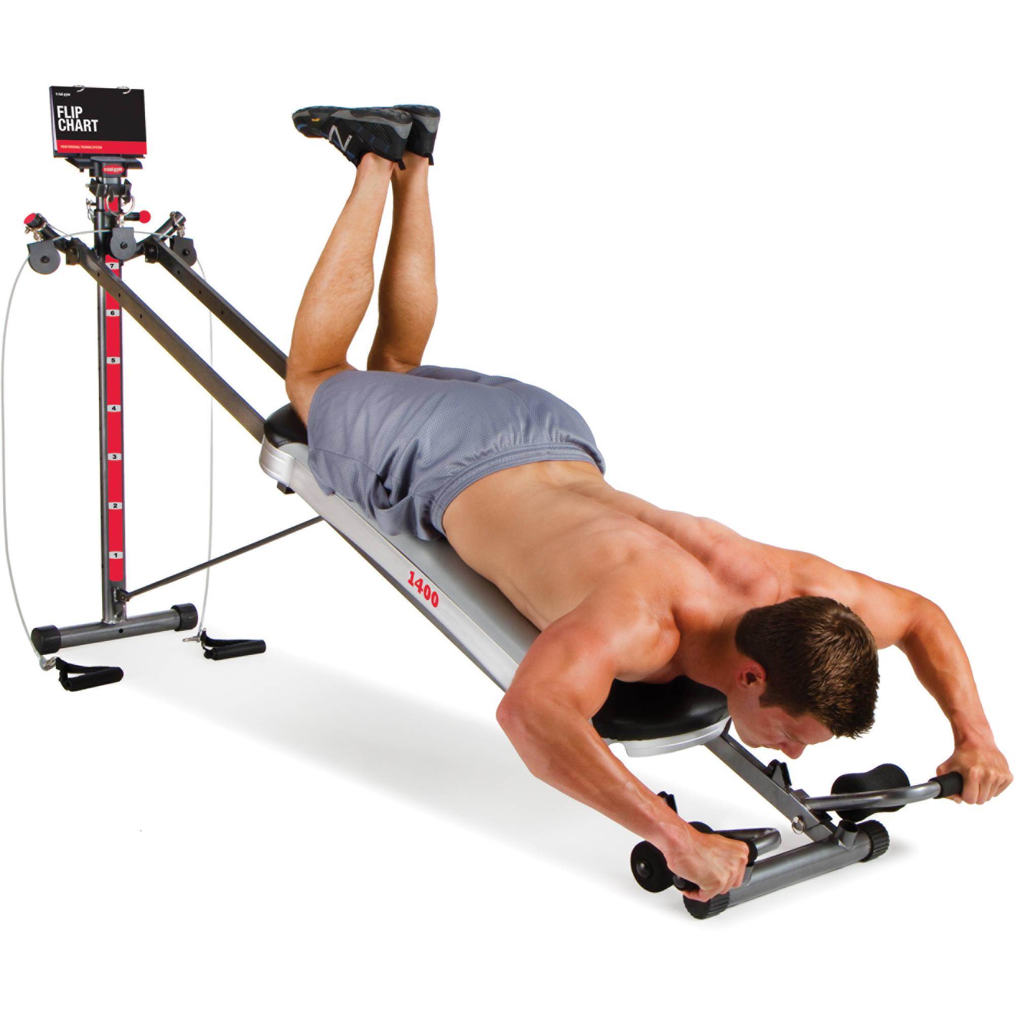 Total Gym 1400 Deluxe Home Fitness Exercise Machine Equipment with Workout DVD - image 8 of 15