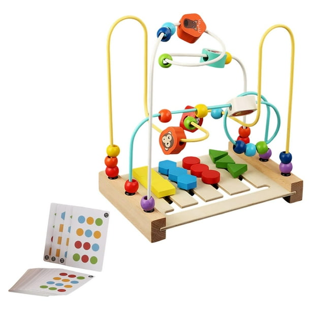 Laluky Geoboard De Madera Montessori | Juguete Educativo Con 30 Tarjetas Y 53 Gomas | Aprende Formas Y Simetría 3+