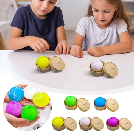 Squeeze Toys for Adults Large Bao Bun Slow Rise Stress Relief Fidget Soft Silicone Sensory Anxiety Relief Items Realistic Simulation Mantou Decompression Tool for Office Desk Gift by PALIFEUR
