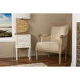 thumbnail image 4 of Baxton Studio Chavanon Wood and Linen Traditional French Accent Chair, Light Beige, 4 of 5