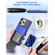 thumbnail image 4 of Funda tipo cartera COOYA para iPhone 16 Pro de 6,3 pulgadas, azul con 5 ranuras para tarjetas, 4 of 7