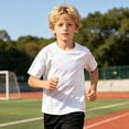 thumbnail image 6 of LRen Toddler Rash Guard Crew Neck Short Sleeve T-Shirts Youth Quick Dry Beach Rashguard, 6 of 6
