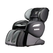 NFL Oakland Raiders Electric Full Body Shiatsu Massage Chair Foot Roller Zero Gravity w/Heat