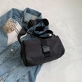 thumbnail image 2 of Bolso bandolera de tela Oxford, bolso de gimnasio de moda para mujer, pequeño, estilo horizontal, informal, de color sólido, bolso de hombro para ir al trabajo, bolso tostado, 2 of 5