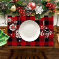Christmas Placemat Cotton Linen Tablecloth Thermal Mat Kitchen Table