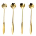 thumbnail image 1 of Cuchara de Café Dorada con Flor de de Acero Inoxidable, Regalo, Cocina, Postre, Accesorios para Té, Juego de Decoración de Vajilla, 13Cm, 1 of 6