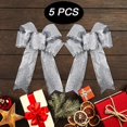 thumbnail image 3 of 5pcs Large Christmas Glitter Bows, 3 of 5