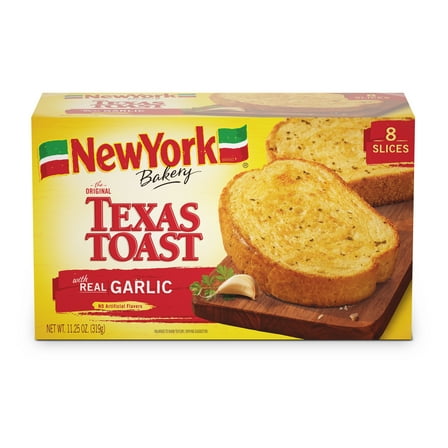 New York Bakery Real Garlic Texas Toast, 11.25 oz (8 Count), Frozen