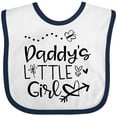 thumbnail image 3 of Inktastic Daddy's Little Girl with Hearts Flower and Butterfly Girls Baby Bib, 3 of 4
