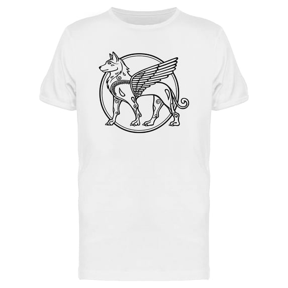 Fantastic Winged Dog T-Shirt Men -Image by Shutterstock, Male 3X-Large