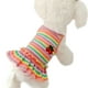thumbnail image 1 of Ropa para mascotas Ropa para perros Camisa de respaldo Falda para perros de dos patas Falda de cerezas a rayas coloridas, 1 of 6
