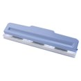 thumbnail image 1 of Perforadora de papel de 9 agujeros multiusos eficiente capacidad de 8 hojas A5 A6 perforadora portátil para oficina escuela hogar azul gris, 1 of 5