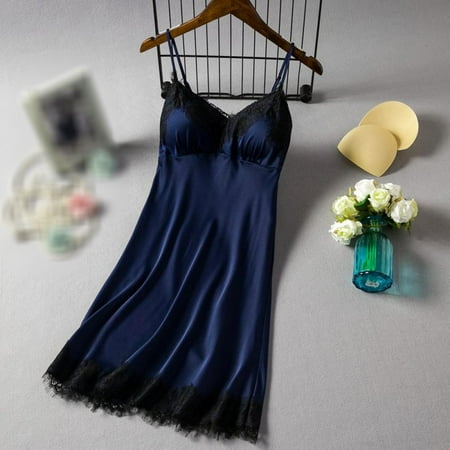 

Women s Lace Lingerie Night Dress Chemise Nightgown Slips Babydolls Sleepwear Nightdress with Thong
