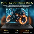 thumbnail image 4 of ASUS Vivobook 16" WUXGA Laptop, Intel i7-1255U, 16GB RAM, 1.28TB Storage(1TB SSD+288GB Docking Station Set), Intel Iris Xe Graphics, Numeric Keypad, WiFi 5, Win 11 Pro, Black, 4 of 9