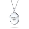 thumbnail image 3 of Bling Jewelry Womens Traditional Keepsake Photo Locket Necklace - Holds Pictures Silver Pendant, 3 of 7