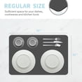 thumbnail image 4 of Quick-Dry Silicone Dish Drying Mat - Non-Slip Kitchen Sink Tray for Plates & Cutlery, Coffee Mat, 16"x20", 4 of 8