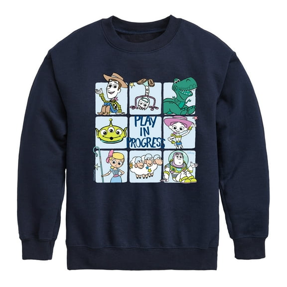 Disney's Toy Story - Play In Progress - Toddler & Youth Crewneck Fleece Sweatshirt