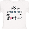thumbnail image 4 of Inktastic My Godmother Loves Me Godchild Boys or Girls Long Sleeve Baby Bodysuit, 4 of 5