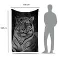 thumbnail image 4 of Cobija Manta frazada Juana Gallo diseño Tigre de Bengala Ultra Suave ligero, 4 of 5