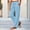 Light Blue high waisted straight leg pants a1, variant on Usloyux Women's High Waisted Straight Leg Pants with Pockets Casual Lounge Long Trousers Travel Work Bottoms, Light Blue XL