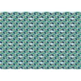 thumbnail image 1 of Ahgly Company Machine Washable Indoor Rectangle Transitional Turquoise Green Area Rugs, 6' x 9', 1 of 7