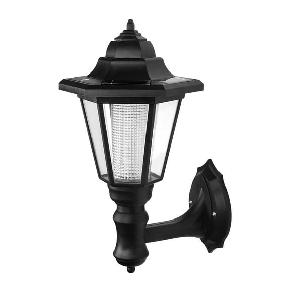 EGNMCR Solar Lights Outdoor, Outdoor Lights, Outdoor Solar Lights, Garden Retro Hexagonal Wall Lamp, Decorative Garden Villa Cold White Light Solar LED Hexagonal Light Solar Lights