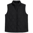 thumbnail image 5 of Cmfcve Womens Plus Size Quilted Vest Stand Collar Sleeveless Puffer Jacket Full Zip Fall Winter Casual Layering Outerwear, 5 of 5