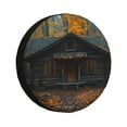 thumbnail image 1 of Balery Rustic Cabin Autumn Forest Cubiertas para Neumáticos - Protector Resistente para Neumáticos de Camioneta, SUV, Remolque, Camper y RV-17 inch, 1 of 6
