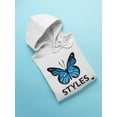 thumbnail image 3 of Butterfyl Styles Hoodie Women -Smartprints Designs, Female 4X-Large, 3 of 4