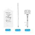 thumbnail image 3 of Vintage Key Bottle Openers, 10Pcs Bottle Openers with Thank You Tags Key Chains for Party Favors Decoration, Silver, 3 of 6