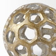 thumbnail image 4 of Mercana Moyer I Small Gold Metal Hollow Decorative Orb 68604, 4 of 7