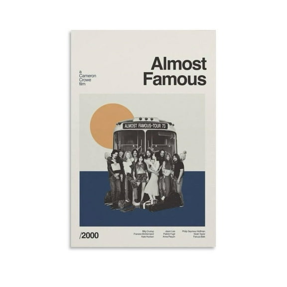 Almost Famous Classic Movie Poster (18) Artworks Canvas Poster Room Aesthetic Wall Art Prints Home Modern Decor