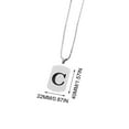 thumbnail image 2 of 26 Letters Hollow Letter Necklace Hollow Letter Titanium Steel Necklace Men's and Women's Clothing Stainless Steel Accessories, DELESYS, 2 of 4