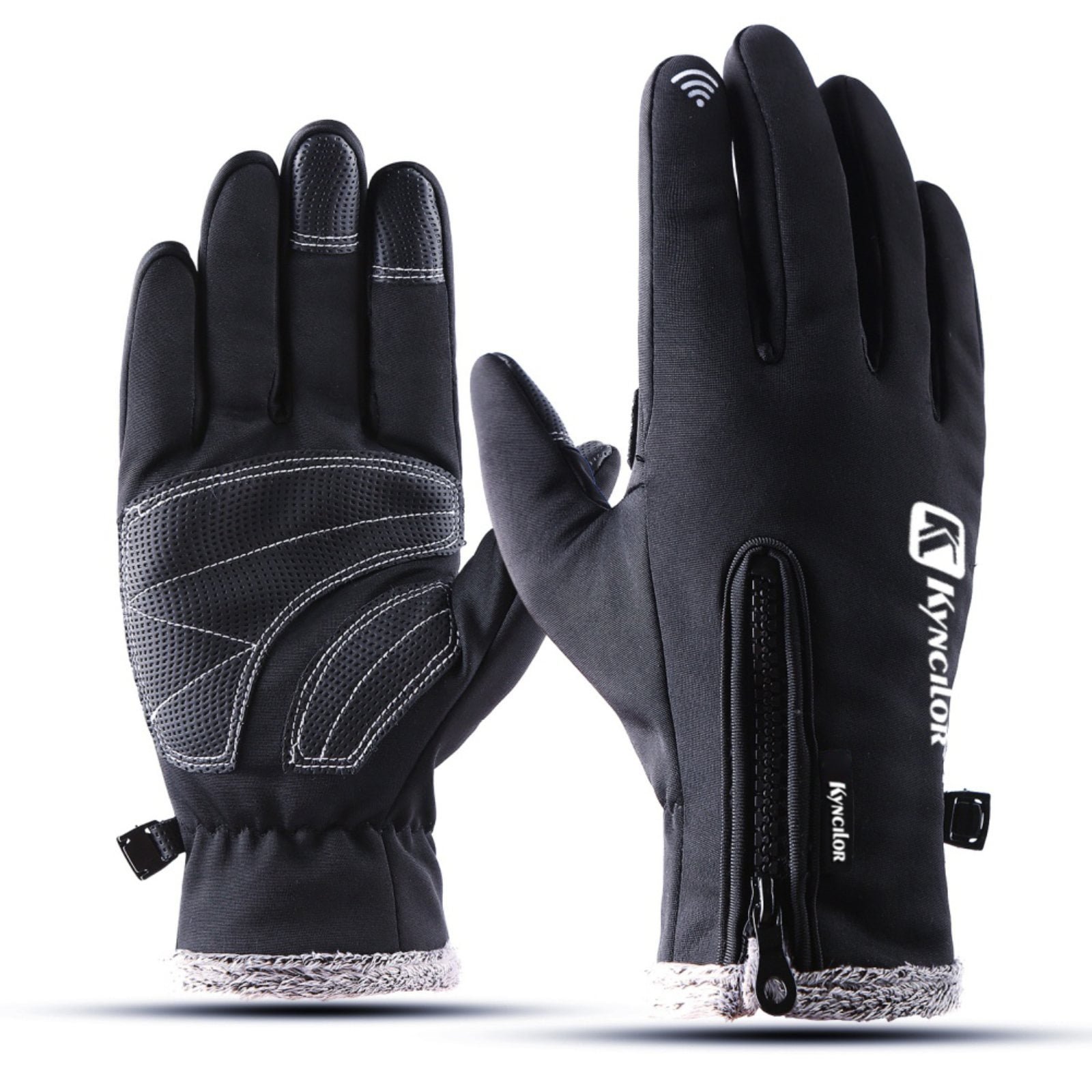 Ski Gloves Winter Waterproof Thick Warm Cycling Touch Screen Riding Mittens 