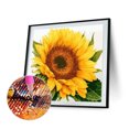thumbnail image 2 of Kit de pintura de diamante 5D bricolaje girasol taladro redondo completo decoración de pared arte de diamantes de imitación FLhrweasw Nuevo, 2 of 9