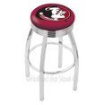 thumbnail image 3 of 25" L8C3C - Chrome Wisconsin "W" Swivel Bar Stool with 2.5" Ribbed Accent Ring by Holland Bar Stool Company, 3 of 7