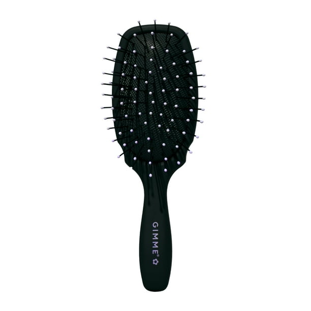 Cepillo de viaje Gimme Mini Desenredante para cabello grueso, color negro