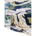 thumbnail image 5 of INSPIRE CHIC Women's Summer High Waist Asymmetrical Tropical Maxi Skirt Dark Blue XS, 5 of 5