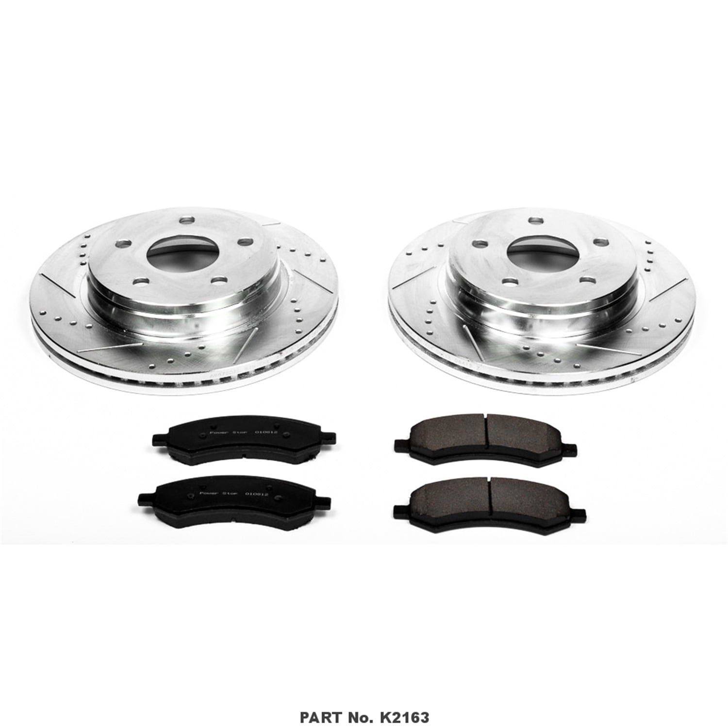 Power Stop K2163 Brake Kit 1Click Brake Kit Carbon Fiber Ceramic Brake