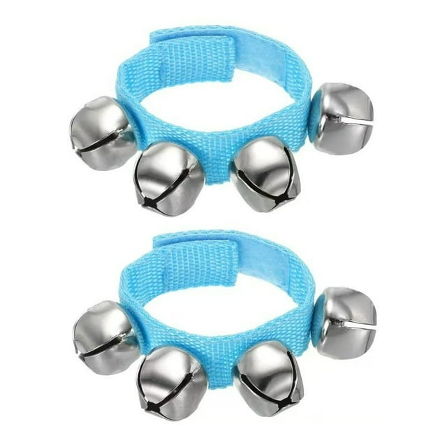 Usloyux Christmas Party Wrist Bells, Jingle Bells Ankle Bells Bracelet Percussion Instruments, Musical 4 Bells For Dance Performance Cheerleading, Festive Holiday Celebration Accessories, Adjustable