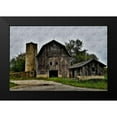 thumbnail image 2 of Romita, Denise 18x13 Black Modern Framed Museum Art Print Titled - The Old Barn and Silo, 2 of 5