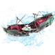 thumbnail image 5 of Decoración de pecera para acuario, barco hundido, barco de plástico, aire dividido, barco roto, adorno para pecera, decoración de paisaje, 5 of 7