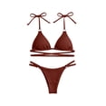 thumbnail image 7 of NTACZA Womens Swimsuit Cheeky High Cut Bikini Sets Spaghetti Strap 2 Piece Swimwear for Women M, 7 of 7