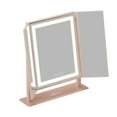 thumbnail image 6 of Impressions Vanity Trifold LED Tri Tone Makeup Mirror,360 degree Tilt and Dimmable Lights (Rose Gold), 6 of 6