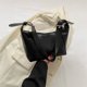 thumbnail image 4 of Bolso de axila para mujer Bolso de asa superior de color sólido con cremallera Bolso de viaje diario para mujer, 4 of 8